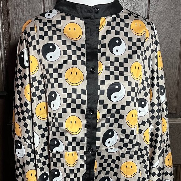 Dressed in LALA Groovy Girl Satin Playsuit TOP ONLY - Picture 2 of 4